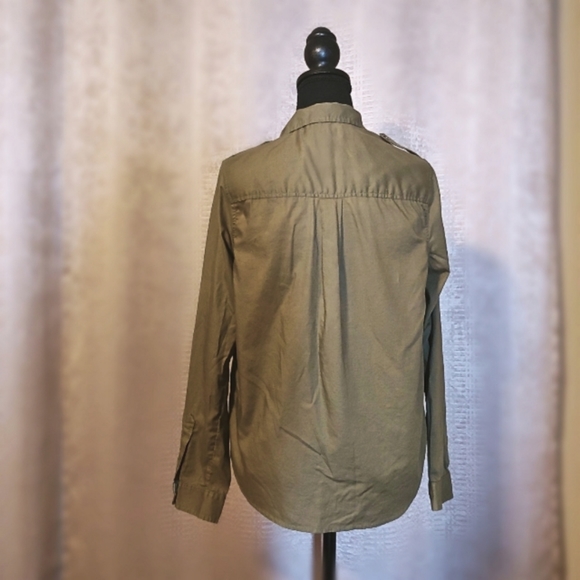 LUCKY BRAND BUTTON LONG SLEEVE FRONT POCKETS SMALL PETITE - Picture 3 of 13